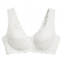 101055 全蕾丝V型美背无钢圈文胸