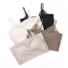 103086 天丝羊毛保暖吊带（固定杯）