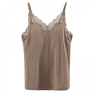 103086 天丝羊毛保暖吊带(固定杯)